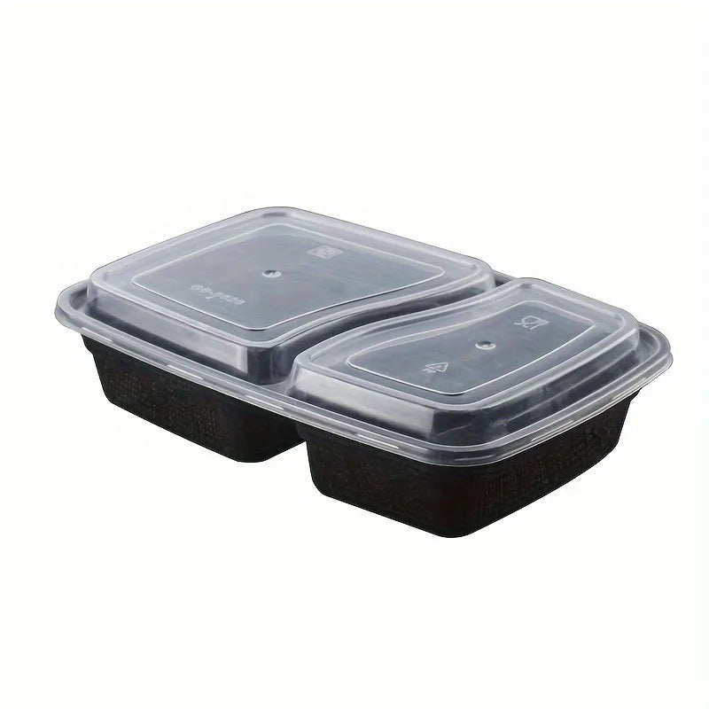 15Pcs Disposable Lunch Box, Takeaway Box, Fast Food Lunch Box, Cake Dim Sum Box, Fresh-keeping Box, Stackable with Cover