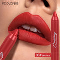 6 Colors Matte Lipstick Pen, Long-Lasting Waterproof Lipstick Crayon,Non Stick Cup, Multi-Color Lipstick Pen