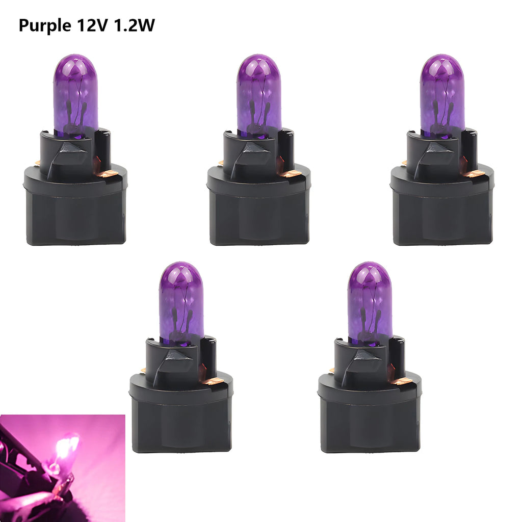 5Pcs T5 SMD LED Car Light Automobiles Light-Emitting Diode Instrument Gauge Dashboard Bulbs Auto Interior Indicator Lamp