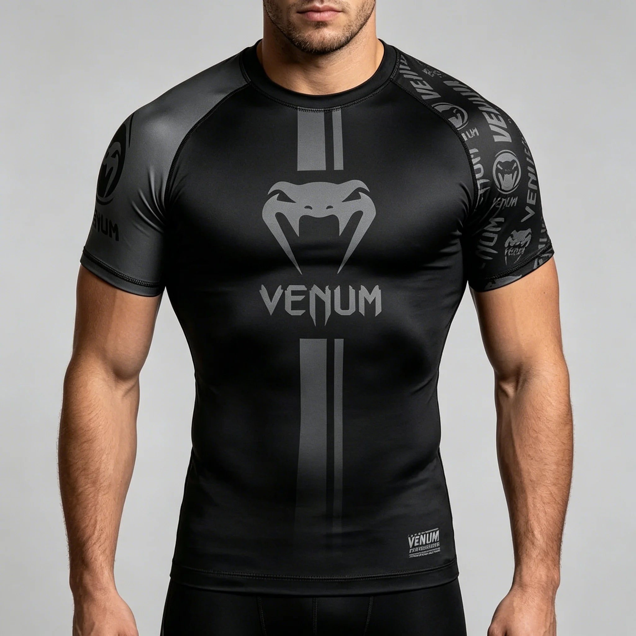Men's Sports Compression Short-sleeve T-shirt Quick-dry Breathable Gym Training Top