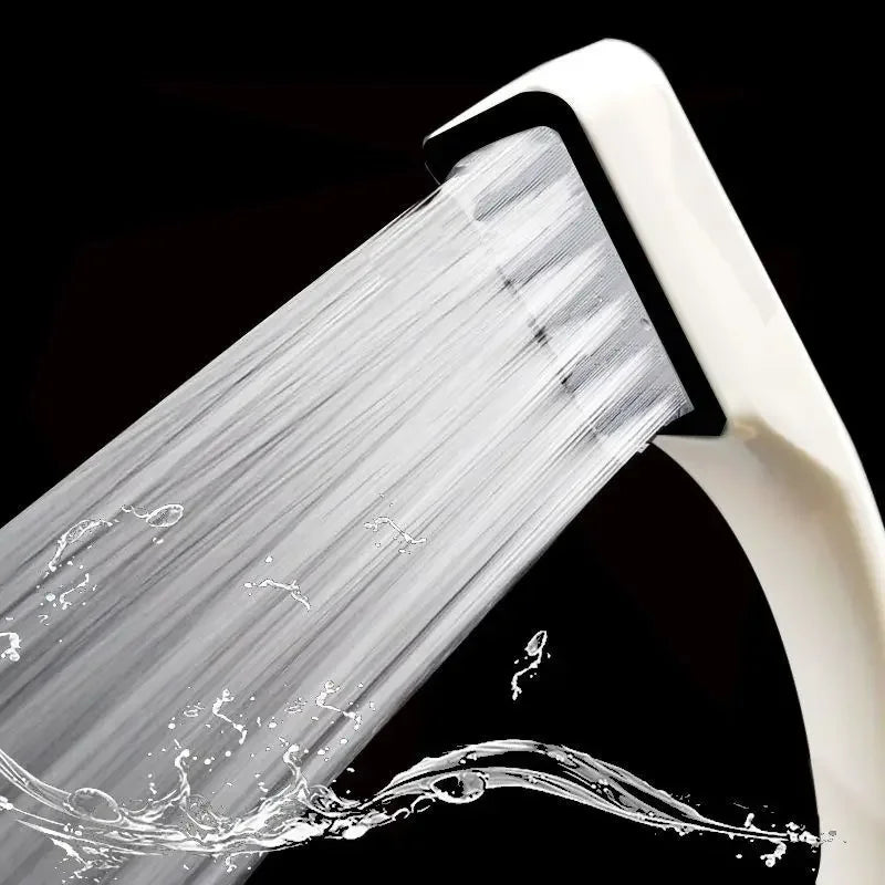 Bathroom Shower Head 300-Hole Square Hand-Held Pressurized Nozzle Bath Shower Pressurized Shower Head Water-Saving