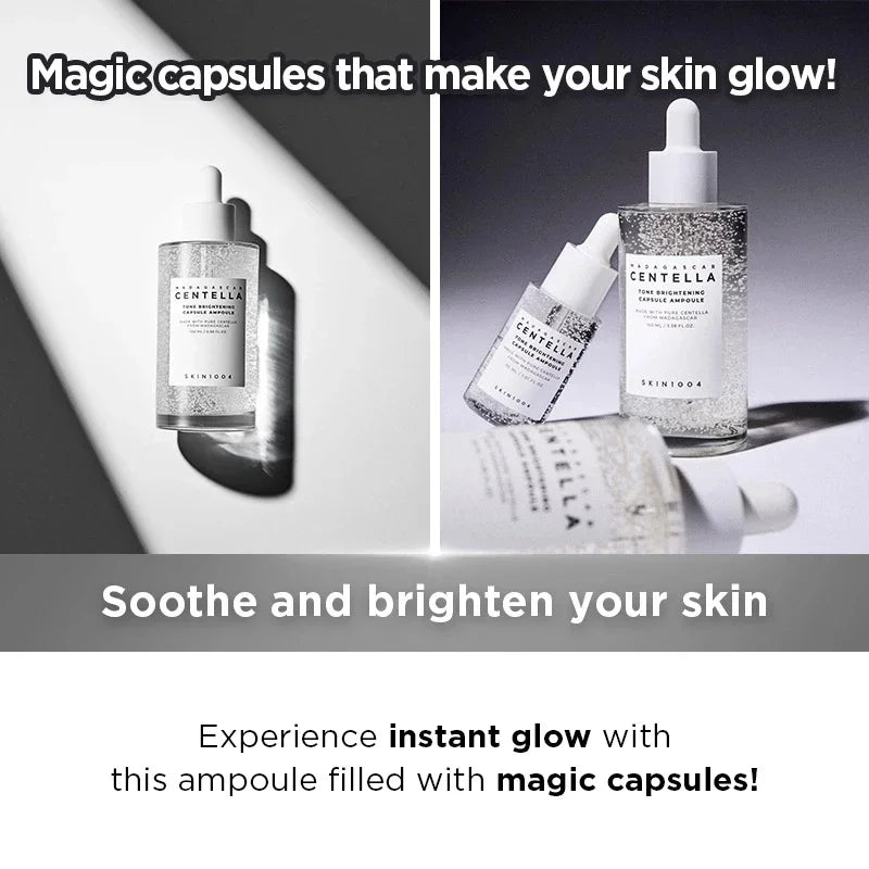 Korean Tone Balancing Capsule Ampoule Serum,Facial Hydrating Niacinamide Essence Uneven Skin Tone Beauty Skincare Products 100ml