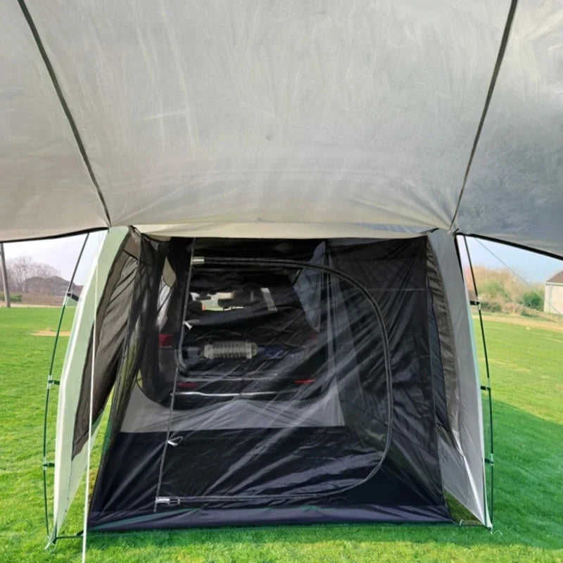 Outdoor SUV Car Camping tent Portable Waterproof Tent 3-4 people Dome Extension tent Sunshade Tunnel style tent,Large tent.
