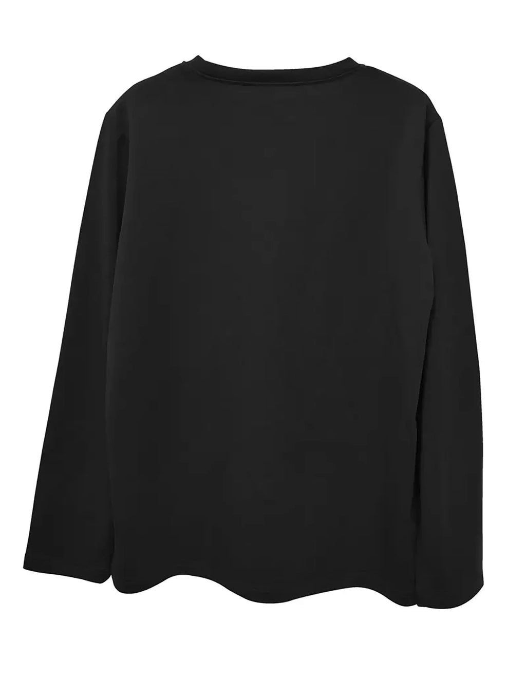 100% pure cotton women's spring and autumn loose casual skull and rose graphic printed long sleeved round neck T-shirt