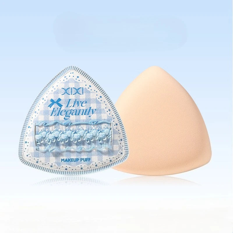 Blue Skin Color Makeup Sponge Wet Dry Use Extra Thick Soft Foundation Cream Powder Blending Sponge Face Cosmetic Applicator Tool