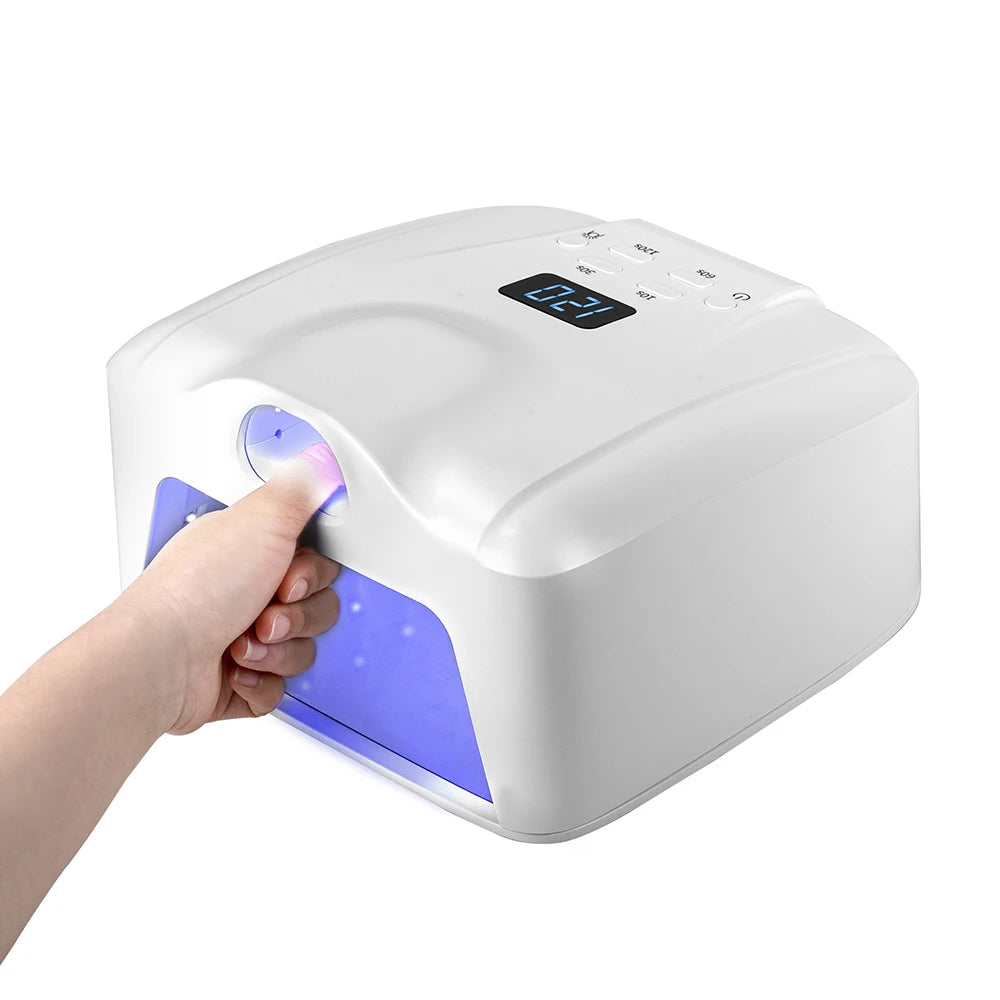 Dual Use Nail Lamp Cordless Manicure Dryer Smart Auto Sensor With Single Thumb Nail With Powerful Magnets Nail Dryer Lamp