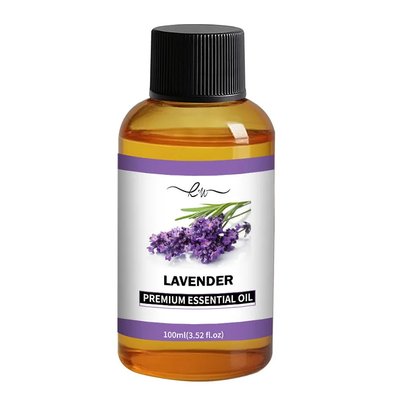 Lavender Ginger Herbal Massage Oil 100ml - Coconut Chamomile Infused, Hair Care & Full Body Massage, Relaxing Meridian Oil, Natu