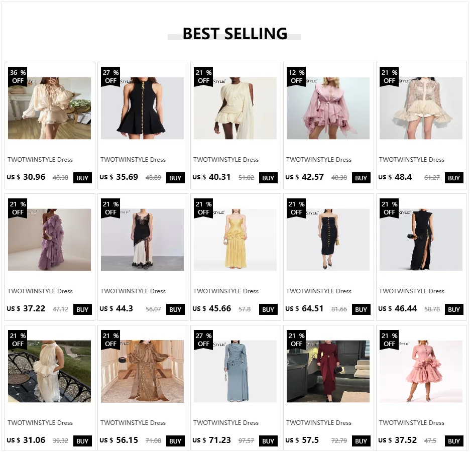 TWOTWINSTYLE Slimming Printing Spliced Ruffles Folds Elegant Dresses for Women V Neck Sleeveless High Waist Dress Female Clothes