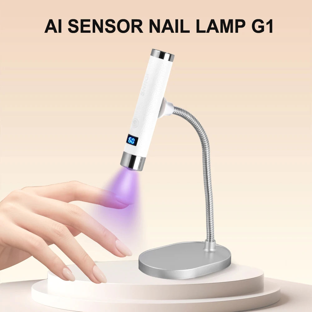 Ai Sensor Nail Lamp UV LED Mini Lamp Rechargeable Cordless Lamp Desktop and Handheld Drying Light Curing All Nail Gel Quickly