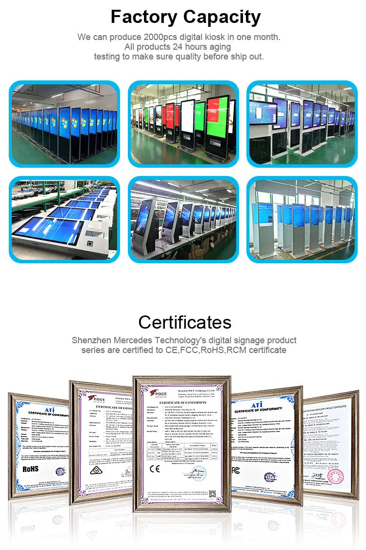 【Hot Sale】21.5Inch Desktop Self-Service Payment Pos Terminal Android Sales Kiosks Self Order Menu Screen Terminal Kiosk Fast Foo