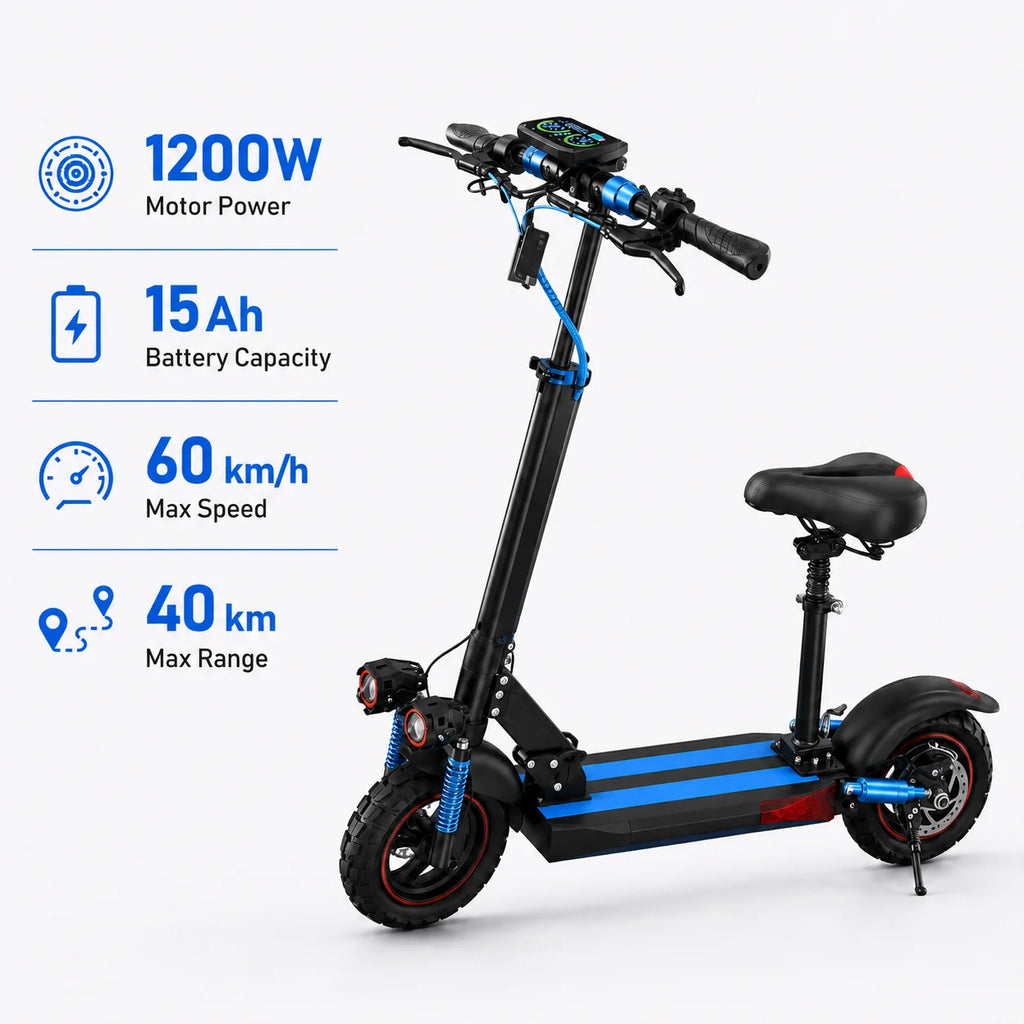 Single/Dual Motor Electric Scooter for Adults Max Speed 85km/h 500-6000W 30-100KM Range Foldable E-Scooter 10inch 11inch Tire