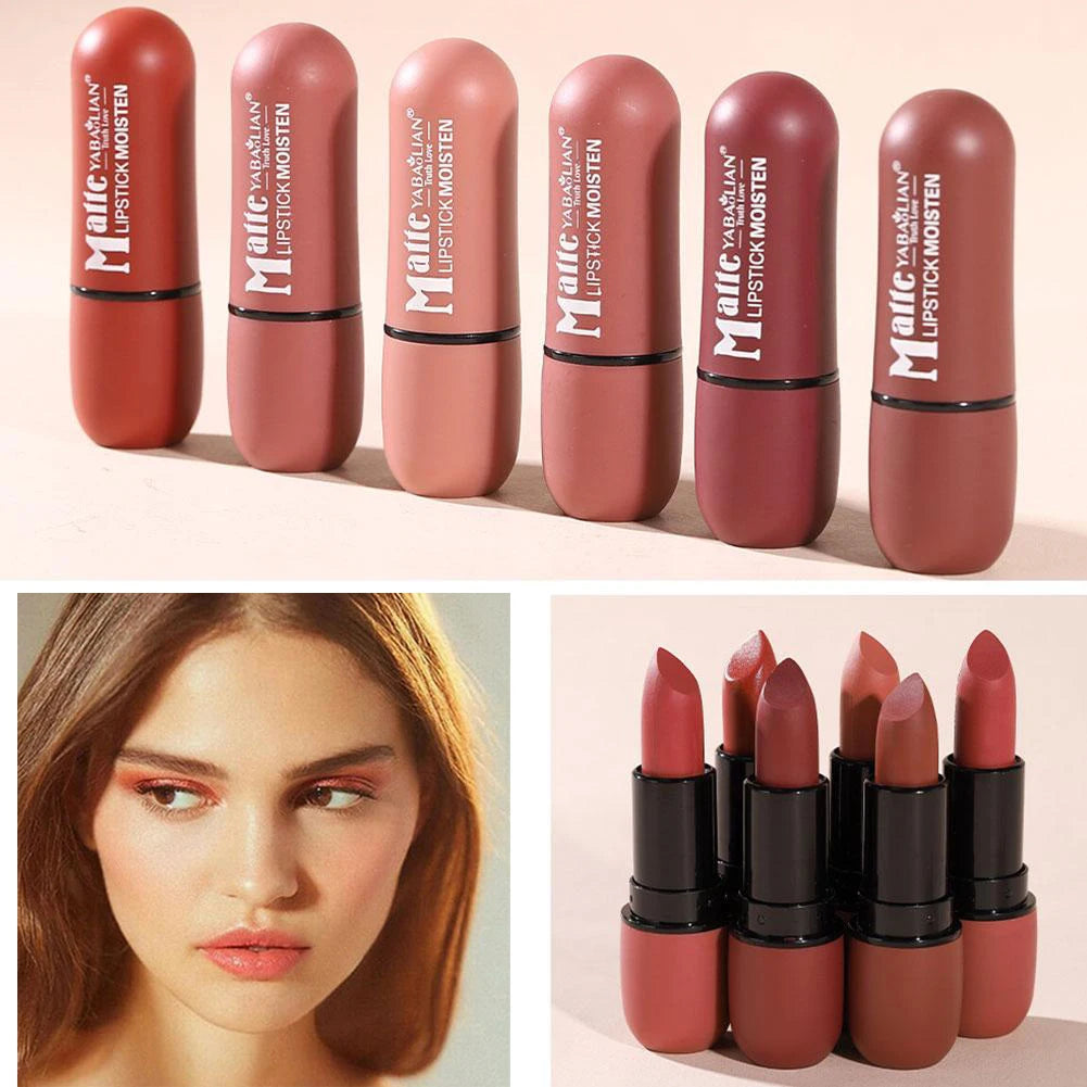 Velvet Matte Lipstick Matte Soft Hydrate Glossy Lipstick Long-Lasting Waterproof Lip Gloss High Pigmented Lip Stick Stain Makeup
