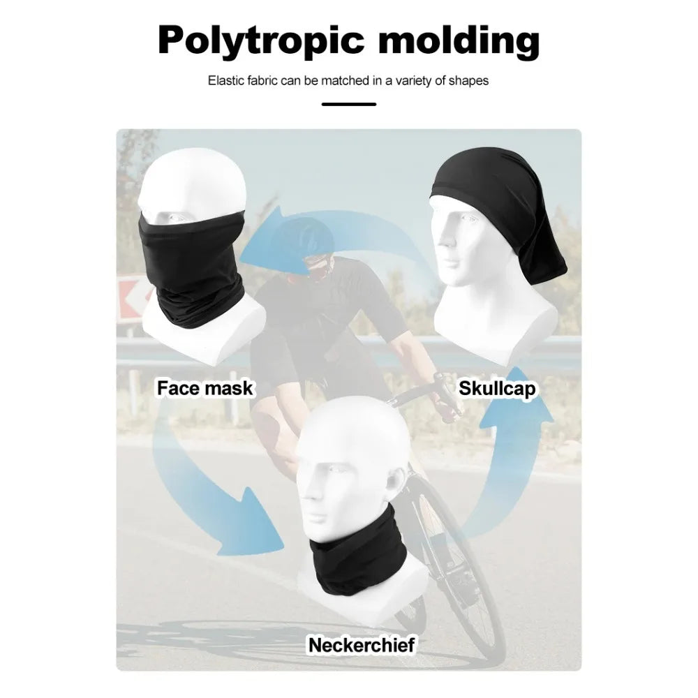 Cycling Half Face Cover Motorcycle Neck Warmer Riding Neck Gaiter Cooling Climbing Running Hiking Neck Wrap Ice Silk Dust