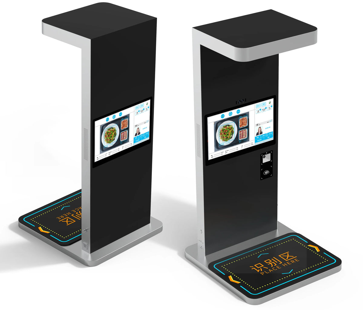 AI Self-Service Restaurant Dish Image Recognition Settlement Platform LCD Display Automatic Dish Amount Advertising Equipment