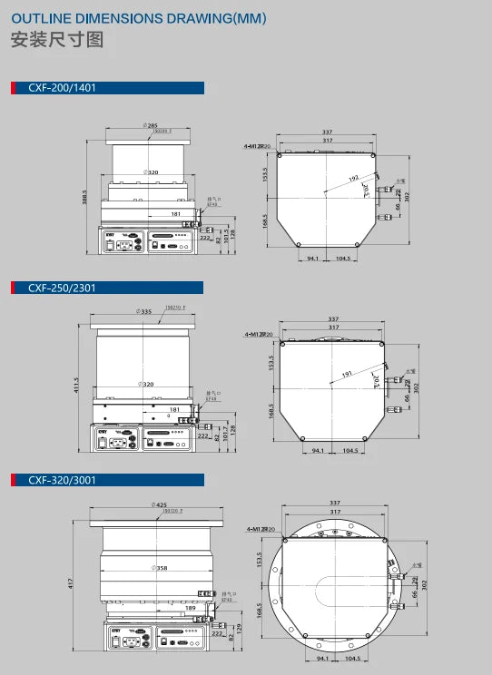CXF-250/2301E Series of Turbo Pumps for Instruments