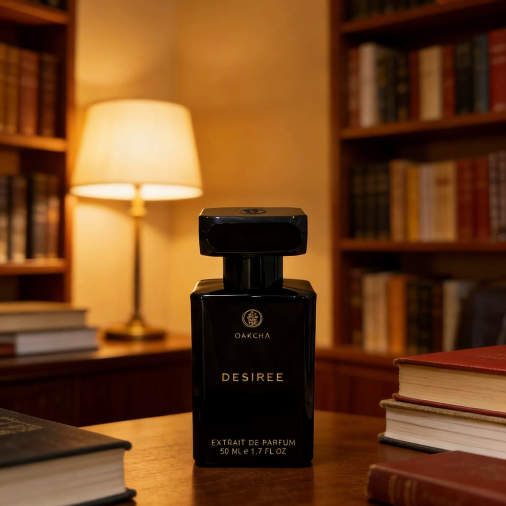 Oakcha Desiree Desire perfume is an advanced and charming dark wood flower fragrance. Huoxiang, Sandalwood, and Musk, cool and lazy, with a mysterious and seductive aura. The black bottle has a high-end texture and a long-las