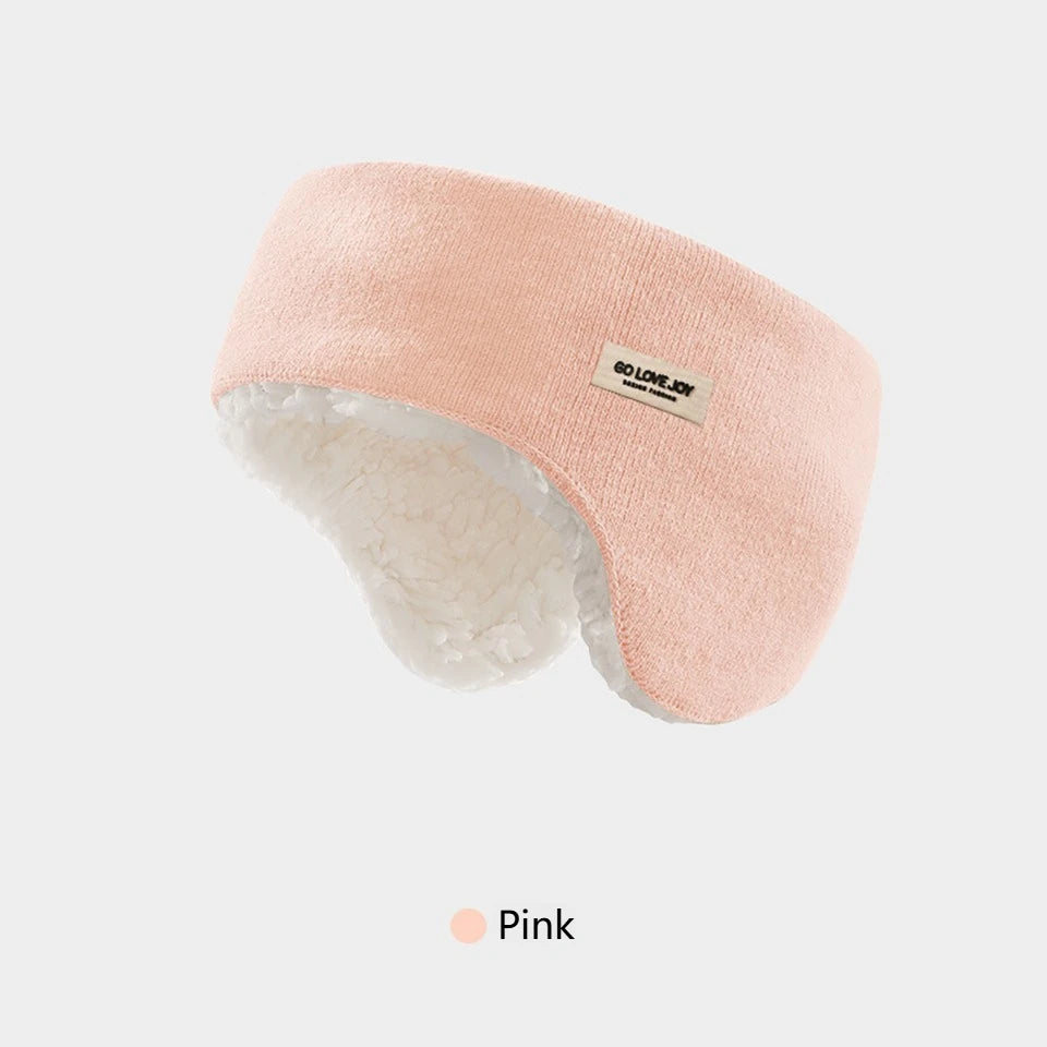 GTUBIKE Winter Earmuffs Headwear Anti-cold Warm Thickened Fleece Ear Protection Head Cover Windproof Thermal Running Headband