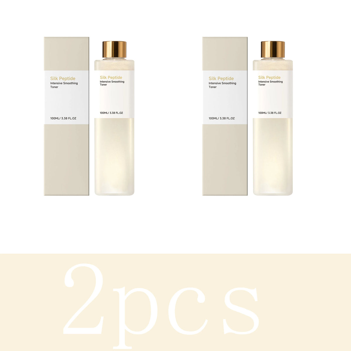 Silk Peptide Intensive Smoothing Toner Hydrating Refreshing Facial Lotion Non Sticky Quick Absorb Moisturizing Skin Care Primer