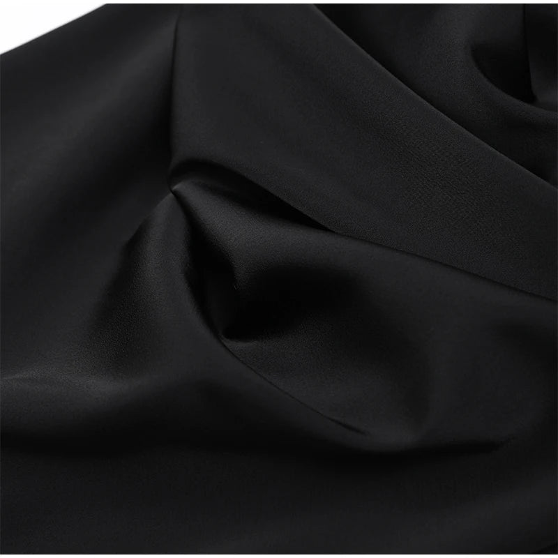 Solid Pleated Sling Dress Women Square Neck Sleeveless Backless Waist Cinching Bodycon Dresses Lady Summer Evening Party Gowns