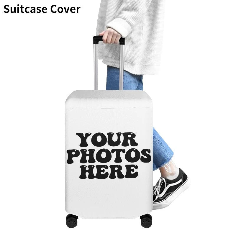 Custom Travel Luggage Covers, Personalized Luggage Covers, Luggage Protective Covers, Add Your Own Design, Washable Stretch Lugg