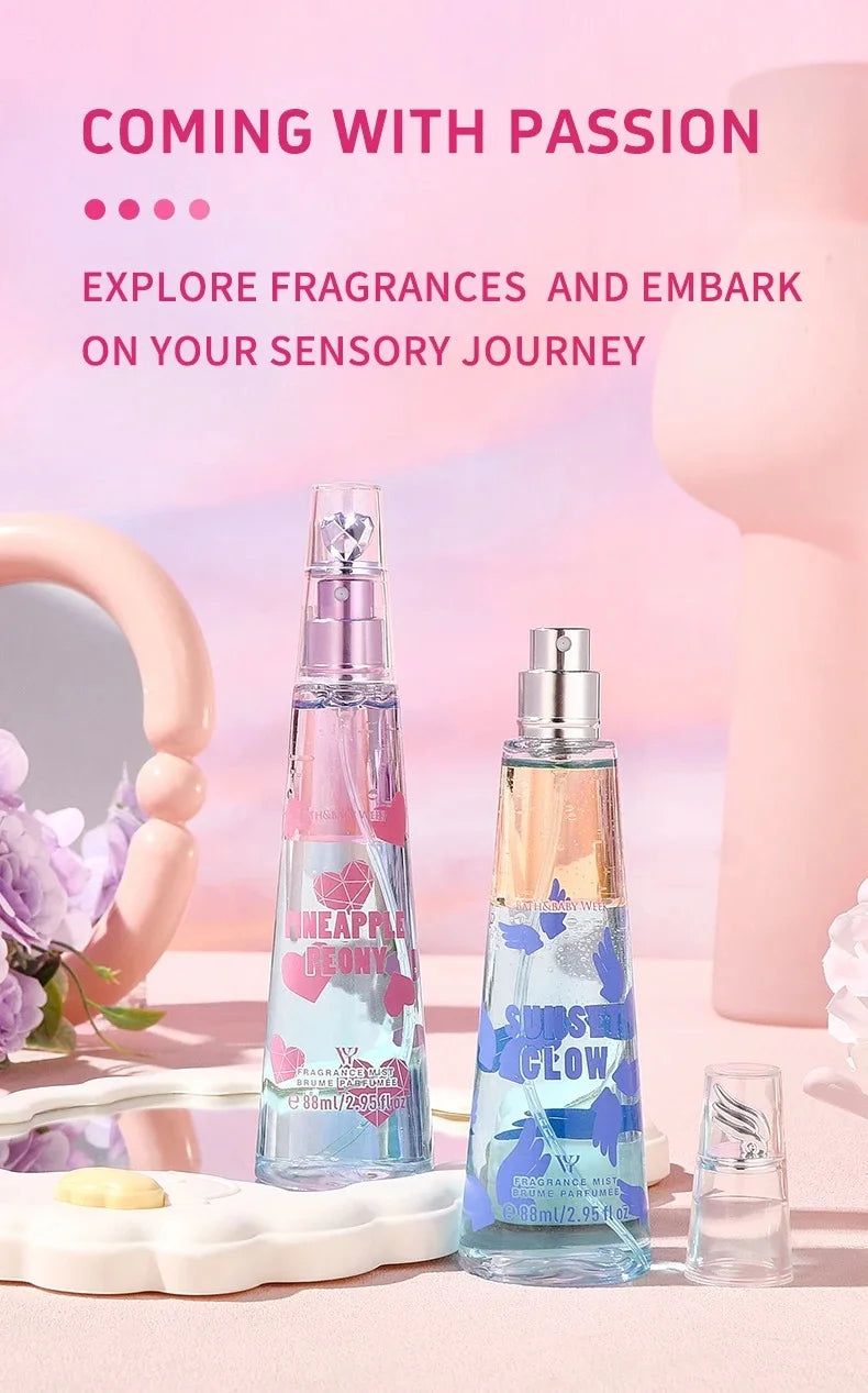 Women's Body Deodorant Spray, Southeast Asian Perfume Middle East Long-lasting Scent Floral and Fruit Scent 88ml Girl Gifts