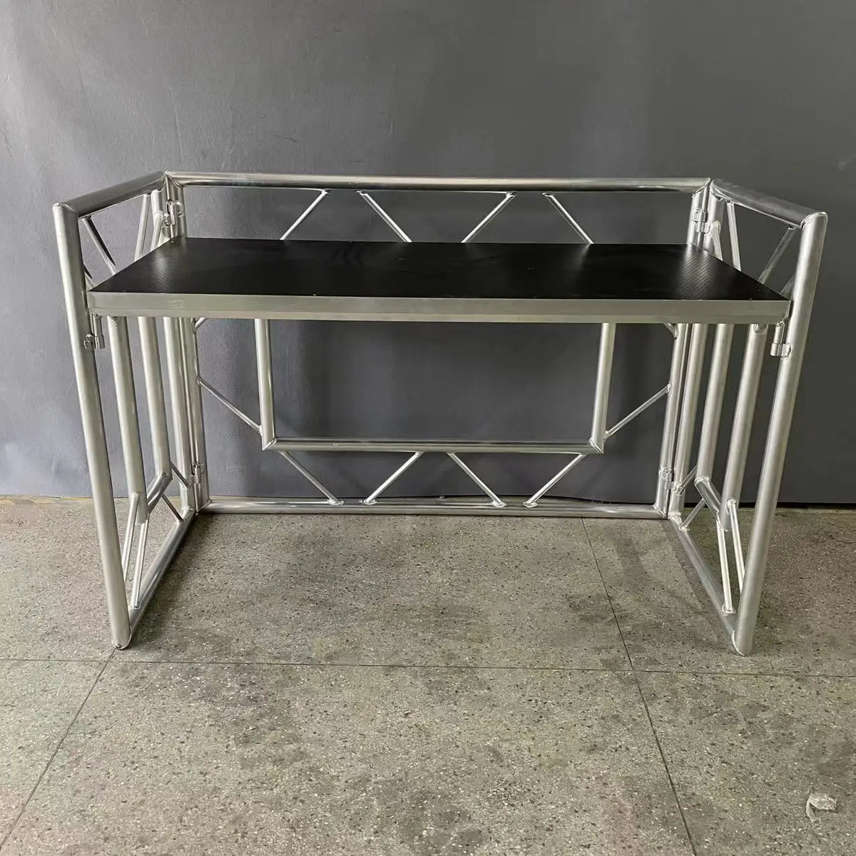 Portable DJ table Adjustable height Aluminum stage performance Music event and truss display