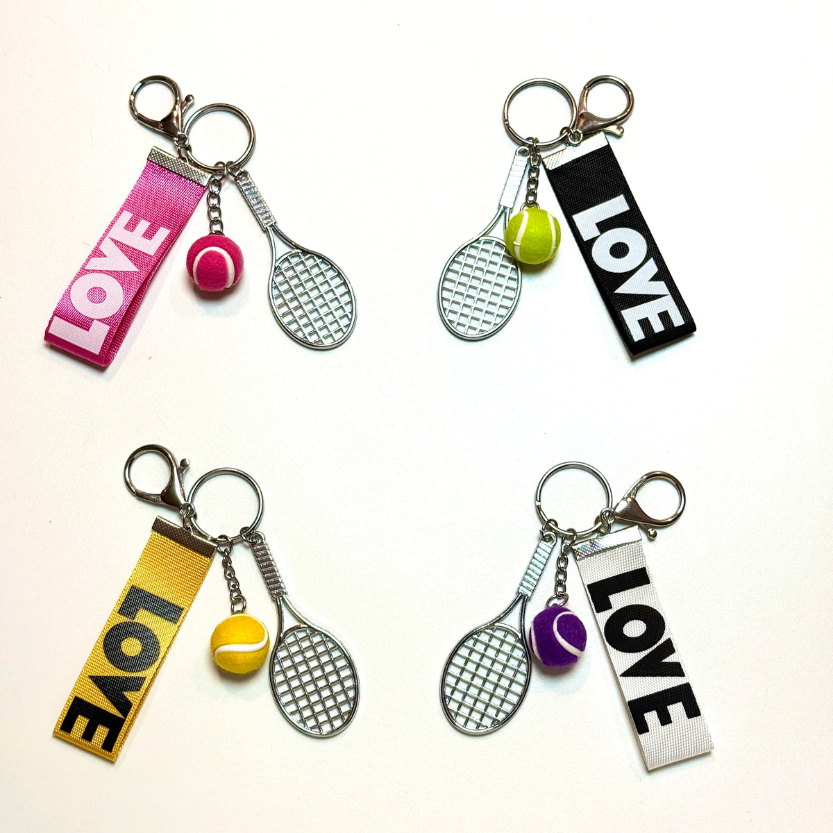 Sports Style Letter Tennis Bag Pendant | Bag Charm | Backpack Ornament | Keychain