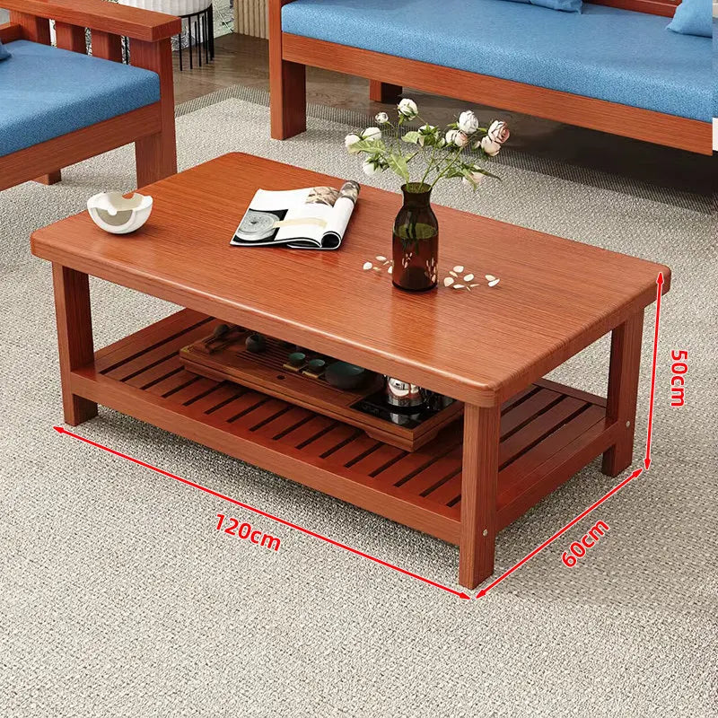 Solid wood sofa new Chinese combination wooden sofa rental room backrest bench economical living room small apartment sofa