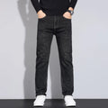 2025 Men's Jeans Casual Stretch Classic Blue Black Denim Pants Men Texture Jeans Versatile Item Interprets Denim Fashion Office