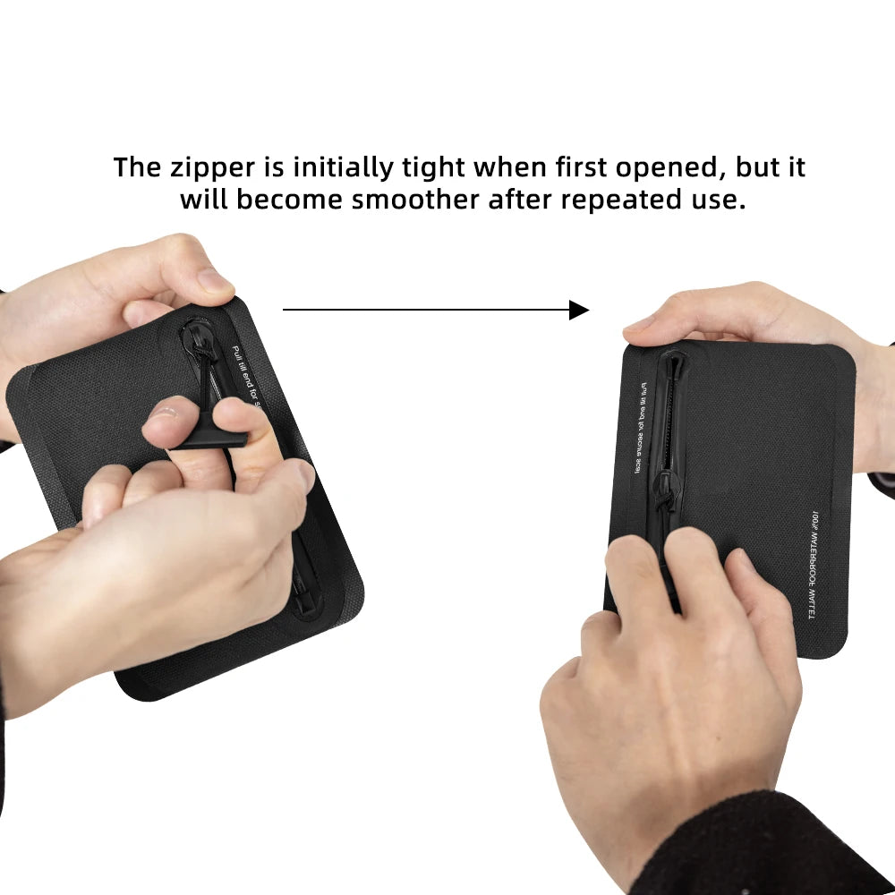 Waterproof Zipper Coin Purse Outdoor Lightweight EDC Pouch Unisex Earphone Credit Card Cash Storage Mini Carry Pouch