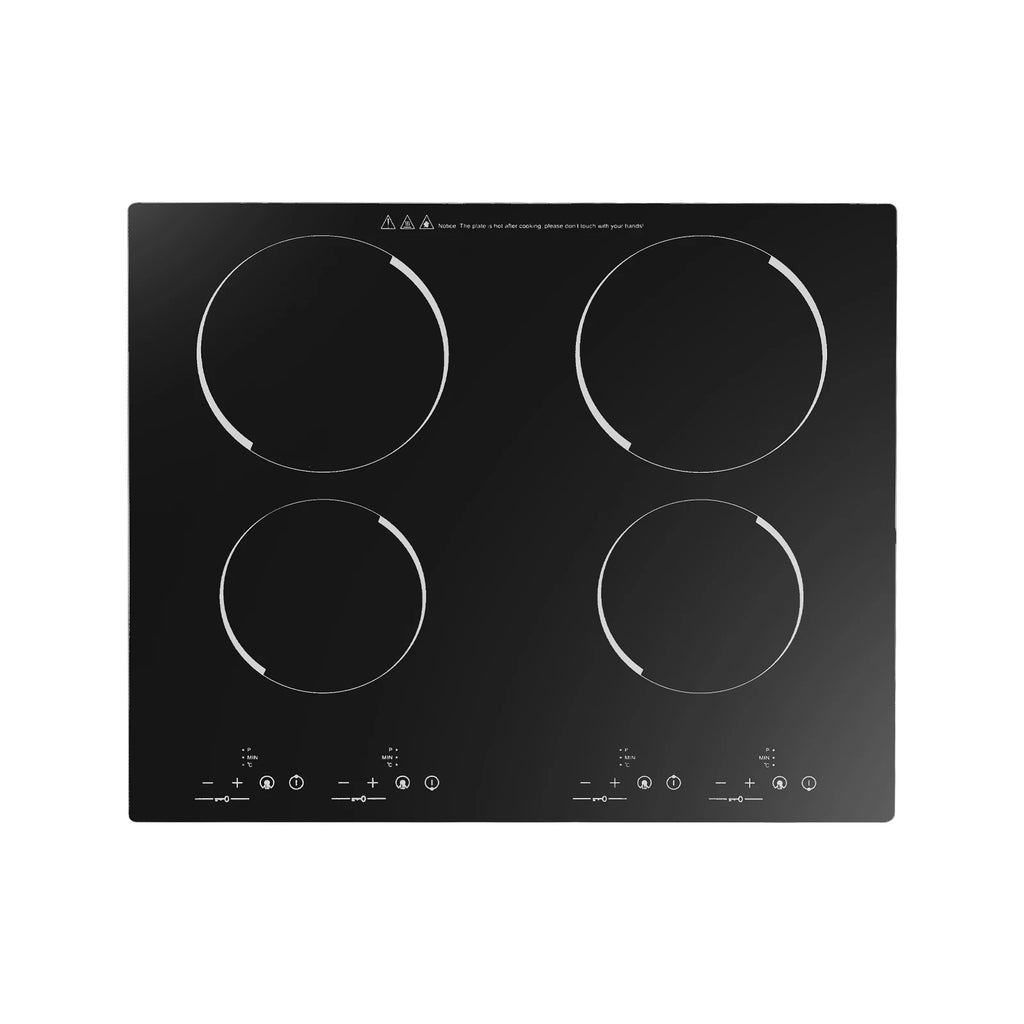 4 Burners Electric Ceramic Cooktop 110V 3000W LED Touch Control Built‑in Countertop Stove Flexible Adjustment for Home Kitchen