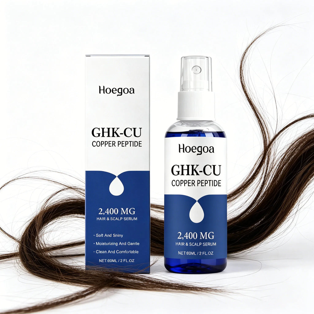 Hoegoa Ghk‑cu Copper Peptide Hair Serum Improve Dry Split Plit Hair End Repair Scalp Barrier Fast Absorption Hair Repair Essence