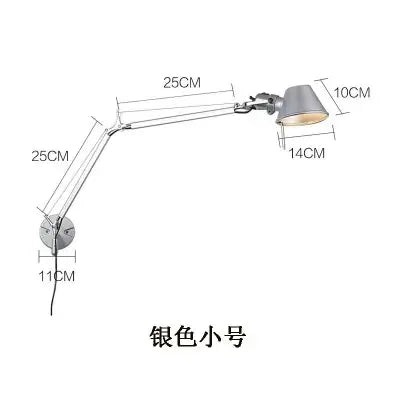 Modern Simple Modern Foldable Wall Lights Long Swing Arm Adjustable Aluminum Sconces Lamps Telescopic Wall Lights For Bedroom