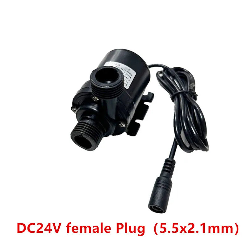 12v High Voltage Super Quiet Solar DC 24V Lift 5M 800L/H Brushless Motor Submersible Booster Pump Quick Joint