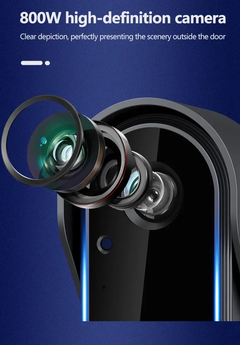 New Waterproof Doorbell Camera 4.3in IPS Screen Wireless Intercom Doorbell Night HD Vision Smart Home Security Video By Bell