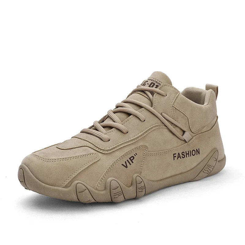 Ankle Boots For Men Spring Man Casual Sneakers Non Slip Khaki Work Mens Shoe Short Boots Loafers Lace Up zapatos de hombres