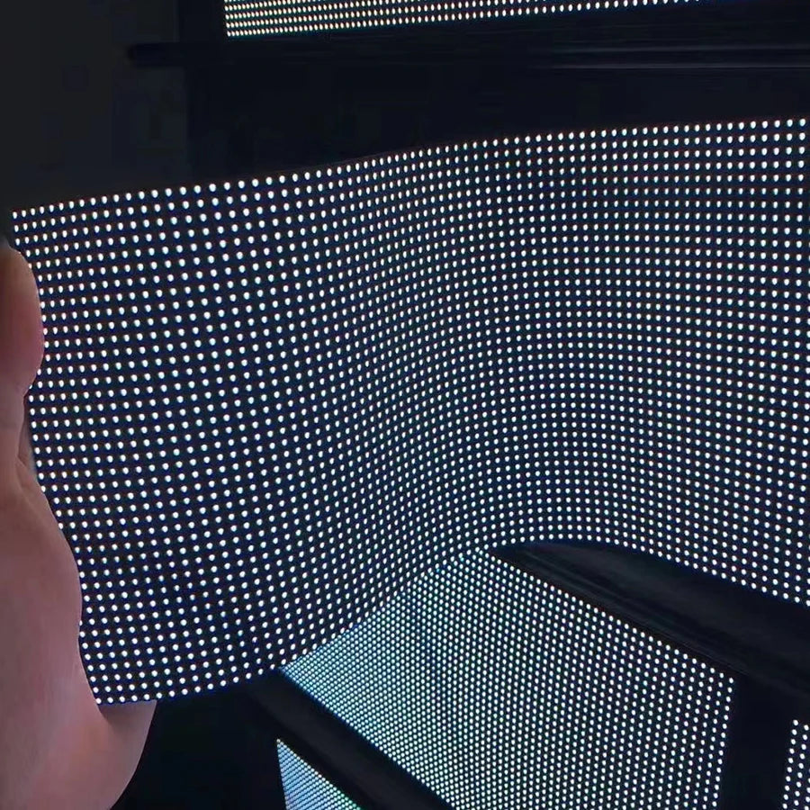 P4 Flexible LED screen panel module 256*128mm 64*32 pixels 1/16 Scan Indoor Full color P4 Flexible LED display panel module