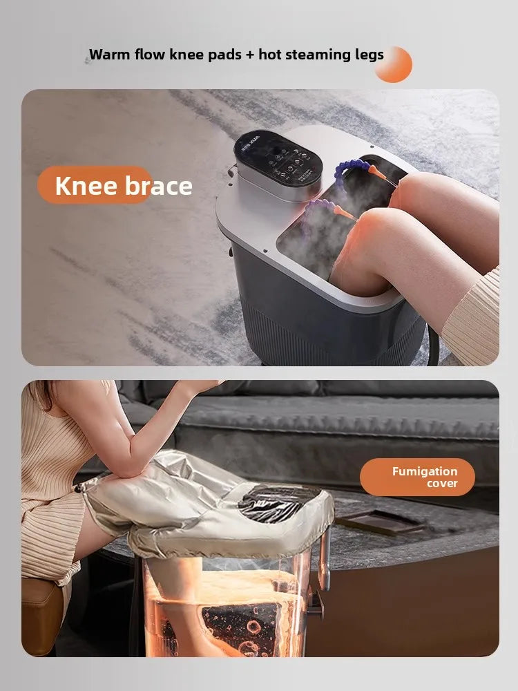 Heated constant temperature automatic foot bath household electric massage foot bath high and deep over the calf knee