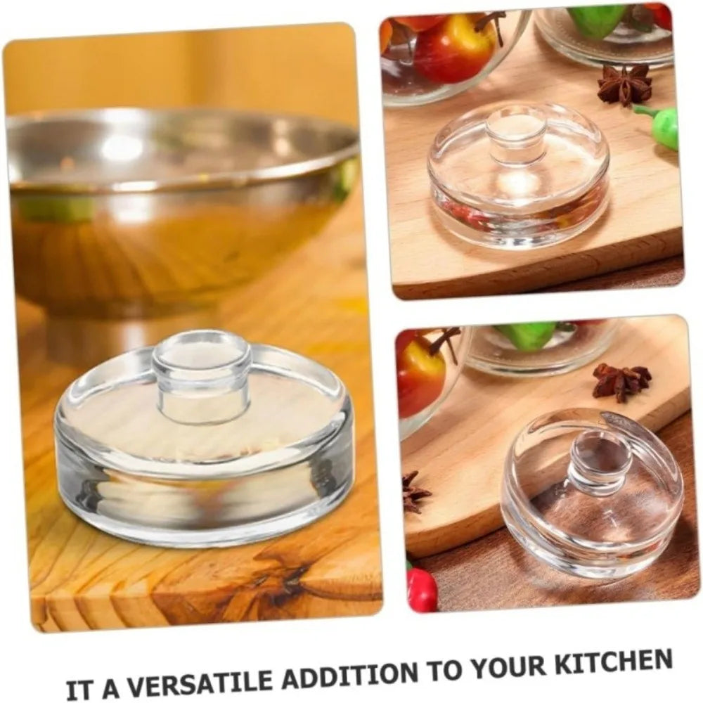 Fermented Glass Weights with Handle Sealed Wide Mouth Mason Jar Lid Kitchen Gadgets Clear Cheeseits Fermentation