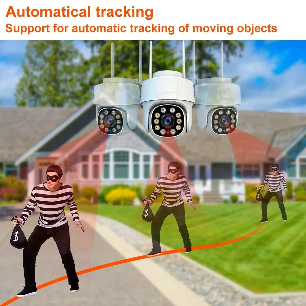 Tuya Smart Life 5MP Outdoor Waterproof Home Security Auto Tracking AI Human Detection Camera WIFI Network Surveillance Camera