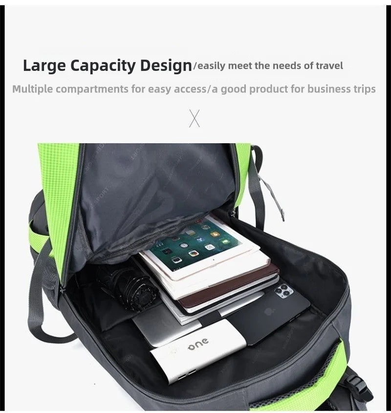 Large Capacity Travel Backpack 40l 60l Waterproof Back Pack Laptop Bag For Men Women Outdoor Travel Hiking Sports Business Trip