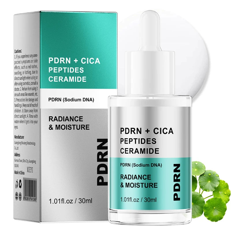 PDRN Centella Asiatica Essence Deep Moisturizing Hydrating Facial Serum Gentle Nourishing Cream Daily Skincare Set