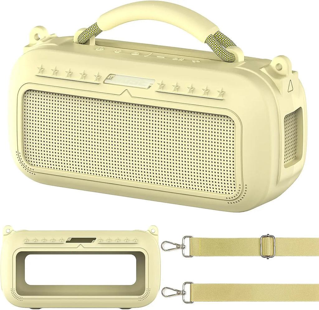 Silicone Cover Case and Shoulder Strap for Bose SoundLink Max Portable Speaker Accessories(case only)