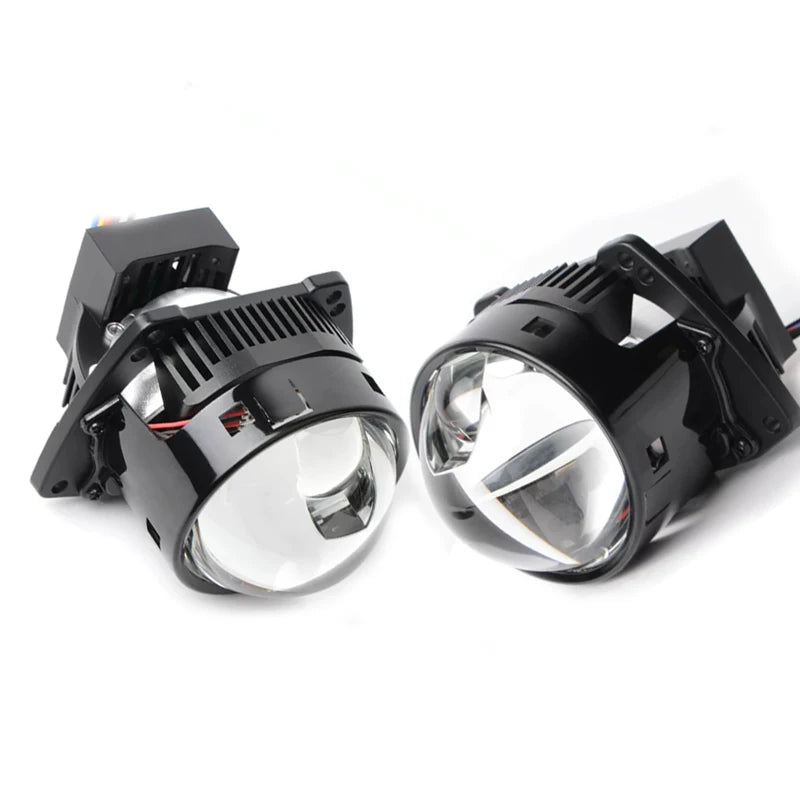 3-inch car LED dual beam optical direct laser lens, high and low beam car headlight lens, laser front headlight