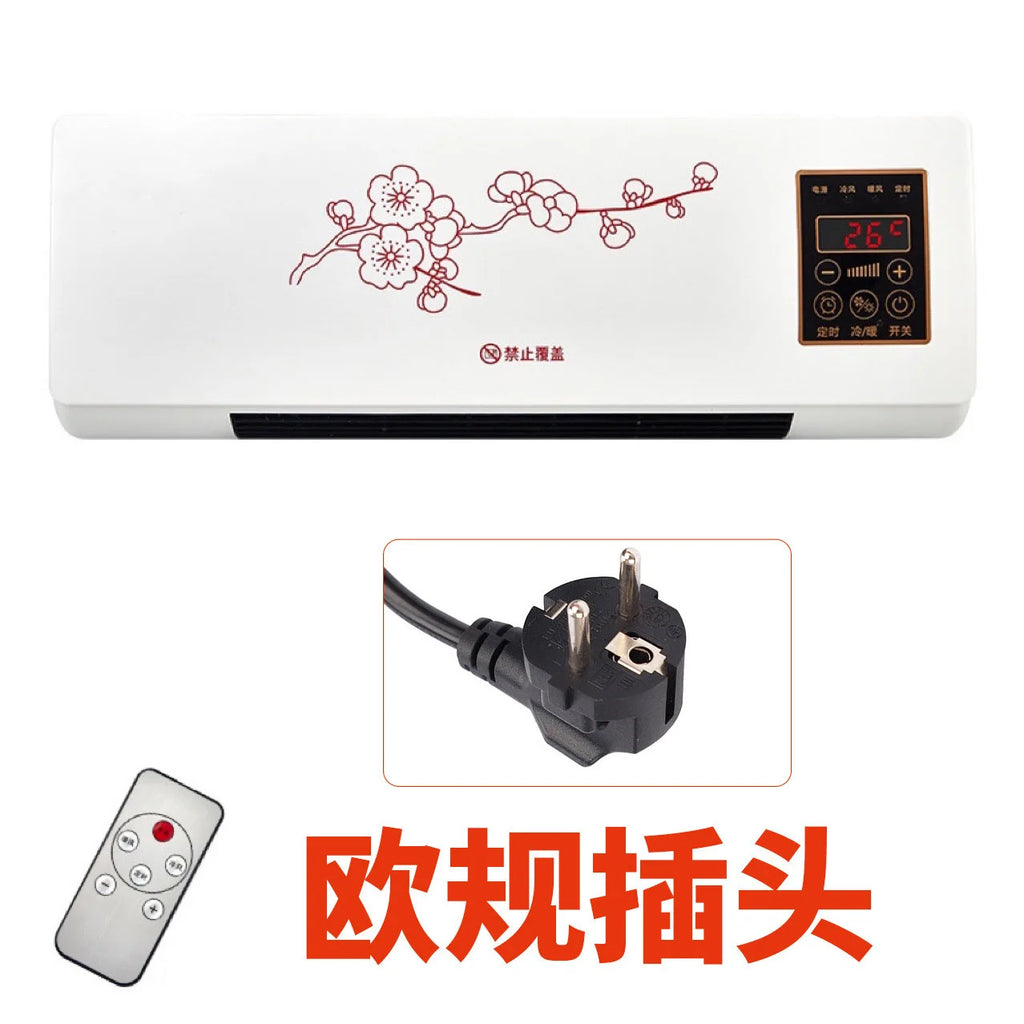 Heater 110V220V, European, Australian and American standards Warm air Wall-mounted electric heater Household bathroom Bedroom