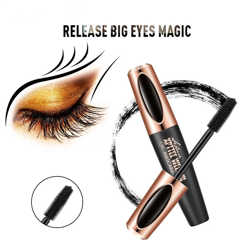 1PC 4D Silk Fiber Lash Curling Mascara for Eyelash Extension Black Thick Long Waterproof  Eye Lashes Mascara Makeup Cosmetics