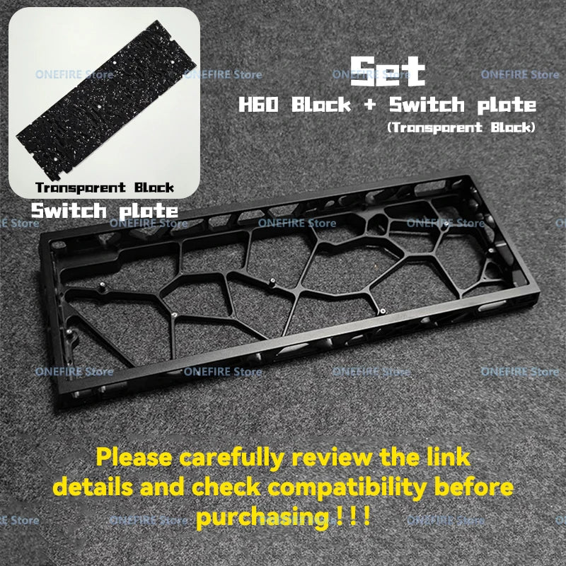 Wooting 60HE GH60 Holy60 Hollow Aluminum Keyboard Case Shell 60% Keys Layouts For Mad 60he Raven61 Aula Win60 GT60 Keyboard