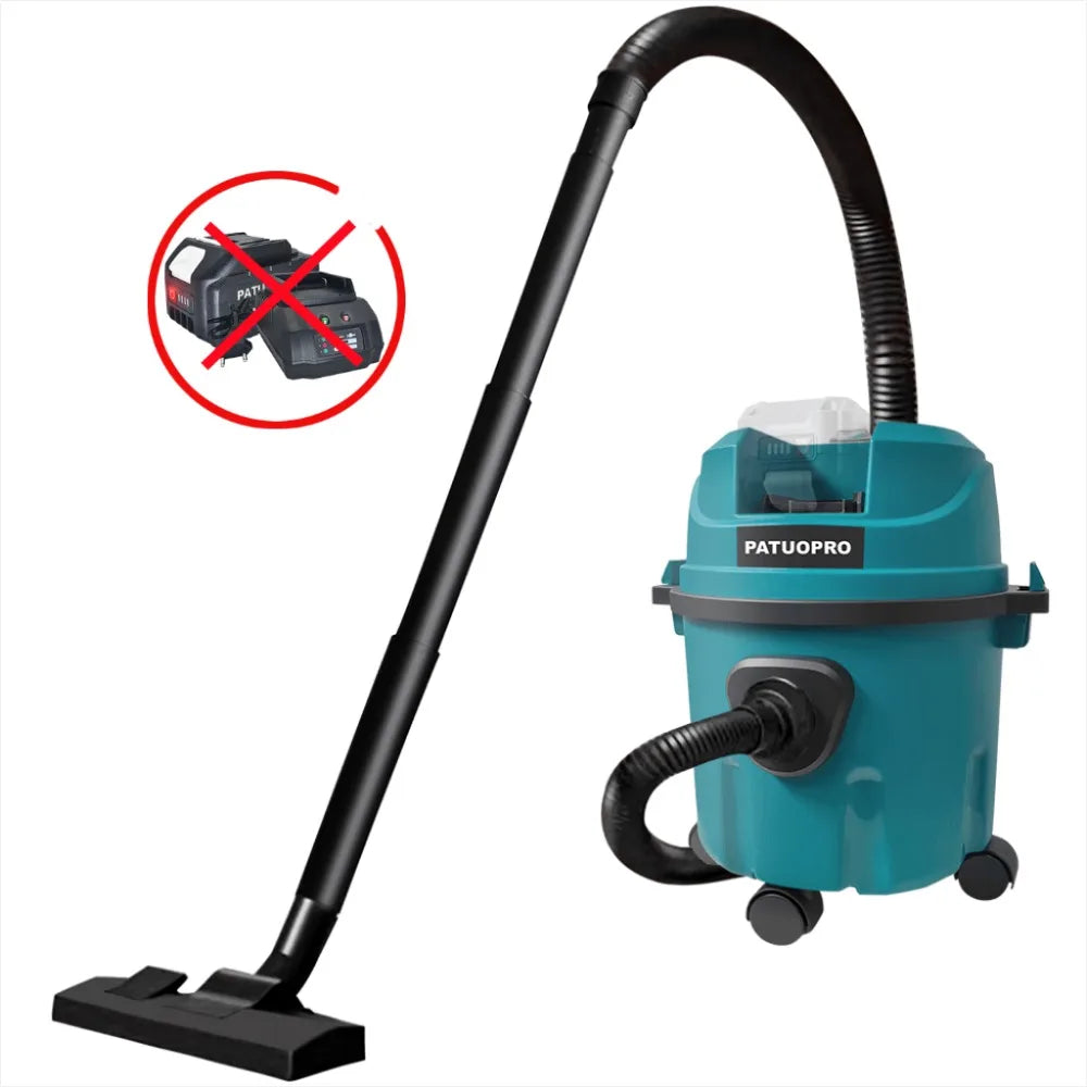 PATUOPRO Cordless Wet/Dry Vacuum Cleaner 10L Multifunction Floor Dust Car Pet Hair Cleaning Power Tool For Makita 18V Battery