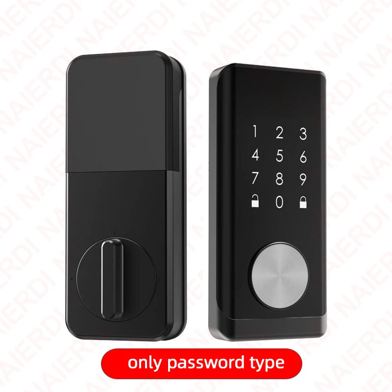 NAIERDI Smart Door Lock Tuya Fingerprint Keyless Entry Door Lock Anti-theft Security Digital Electronic Locks Door Hardware