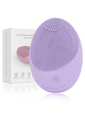 Facial Cleansing Brush Made with Ultra Hygienic Soft Silicone, Waterproof Sonic Vibrating Face Brush for Deep Cleansing, Gentle
